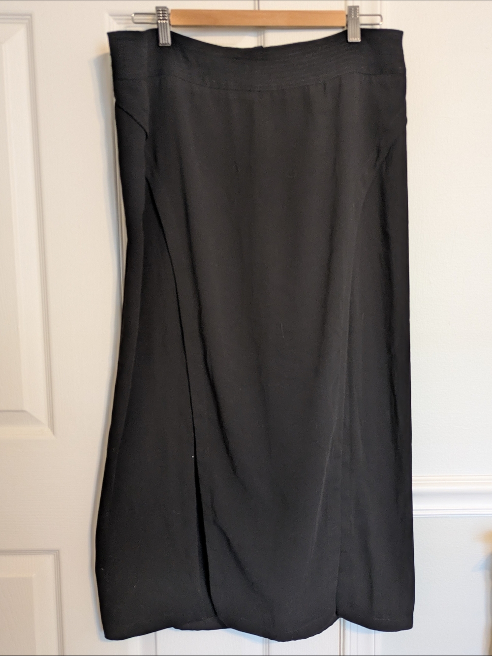Halston Heritage Black Midi Skirt